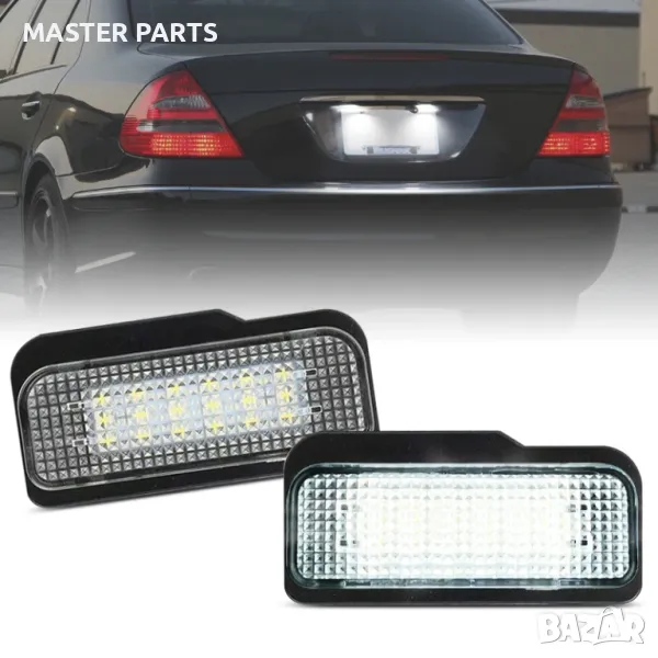 LED плафони заден регистрационен номер Mercedes W211 S211 S203 W219 R171 Tesla Model S , снимка 1