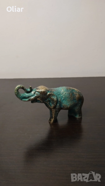 Много красива и различна статуетка на слон от бронз. , снимка 1