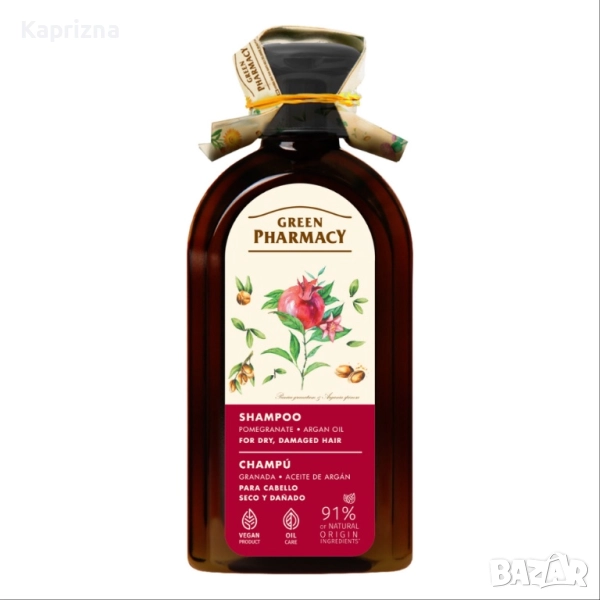 Шампоан с арганово масло и нар - за суха коса, снимка 1