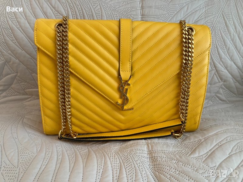 YSL Saint Laurent чанта естествена кожа, снимка 1
