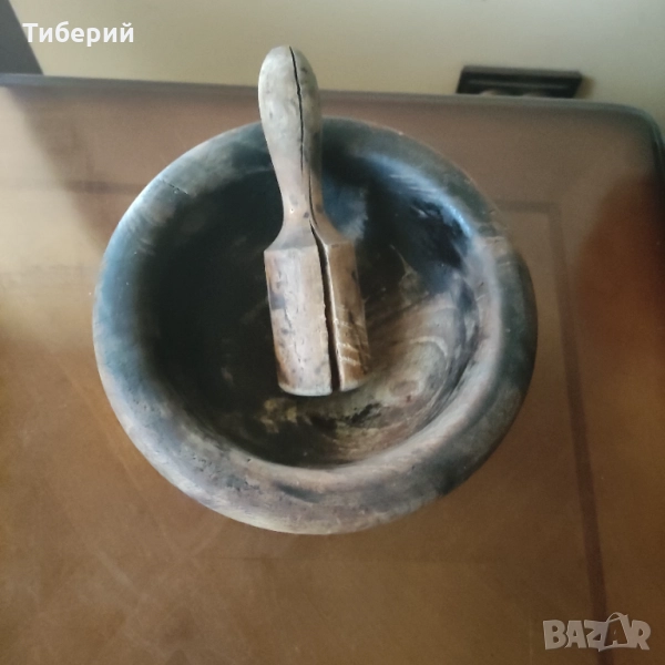 Дървена купа/хаванче, снимка 1