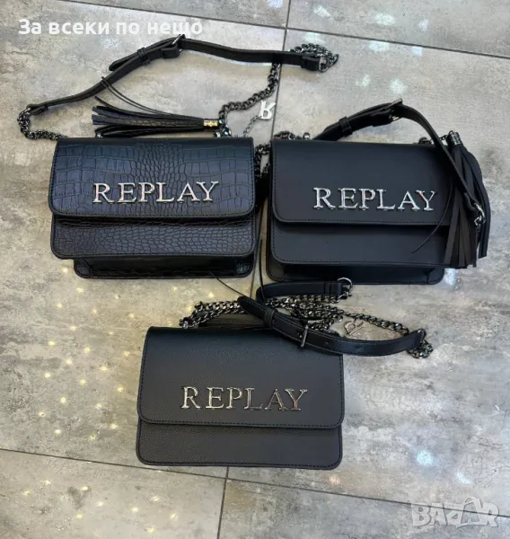 Replay Дамска Черна Чанта Риплей Код E30, снимка 1