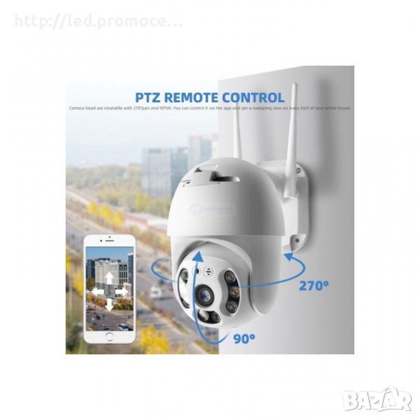 Безжична въртяща куполна WIFI камера 5MP, Z08 камера 5MP YCC365 Plus, снимка 1