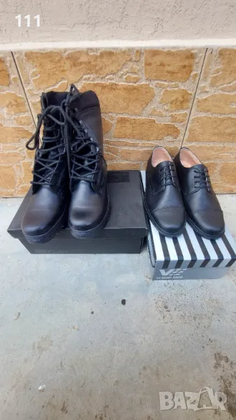 Обувки и Кубинки естествена кожа , снимка 1