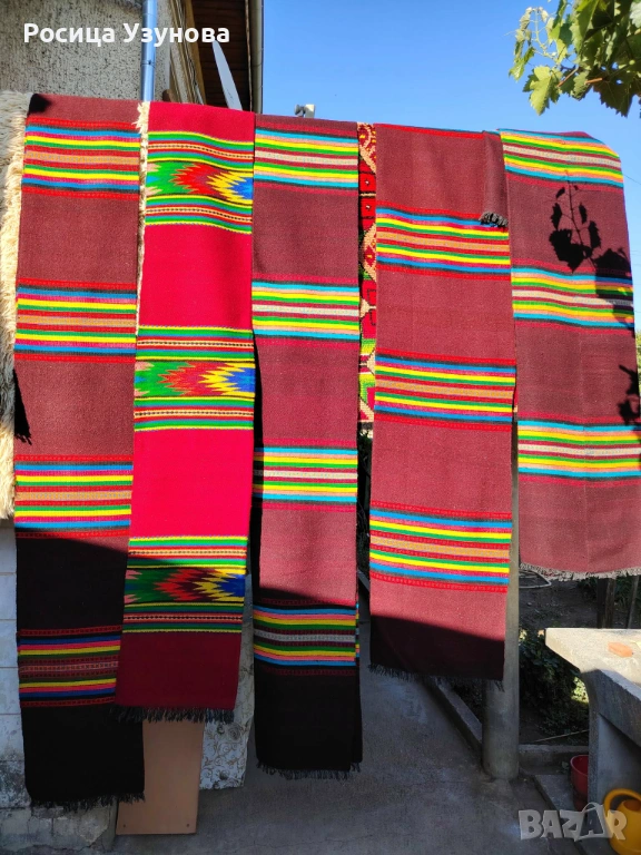 Продавам автентични ръчно тъкани български черги и китеници, снимка 1