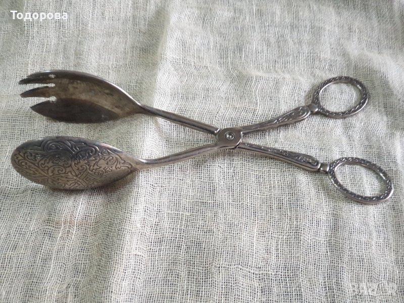 Метална щипка за сервиране, снимка 1