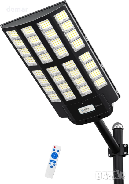 Соларна улична лампа Gefolly със сензор за движение, дистанционно, снимка 1