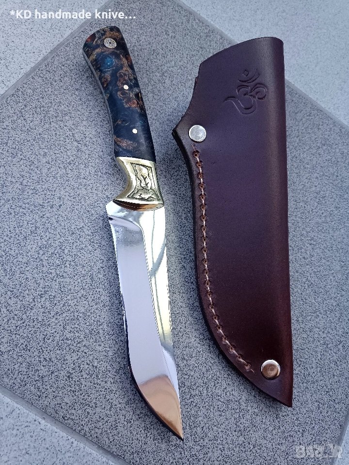 Ръчно изработен ловен нож от марка KD handmade knives ловни ножове, снимка 1