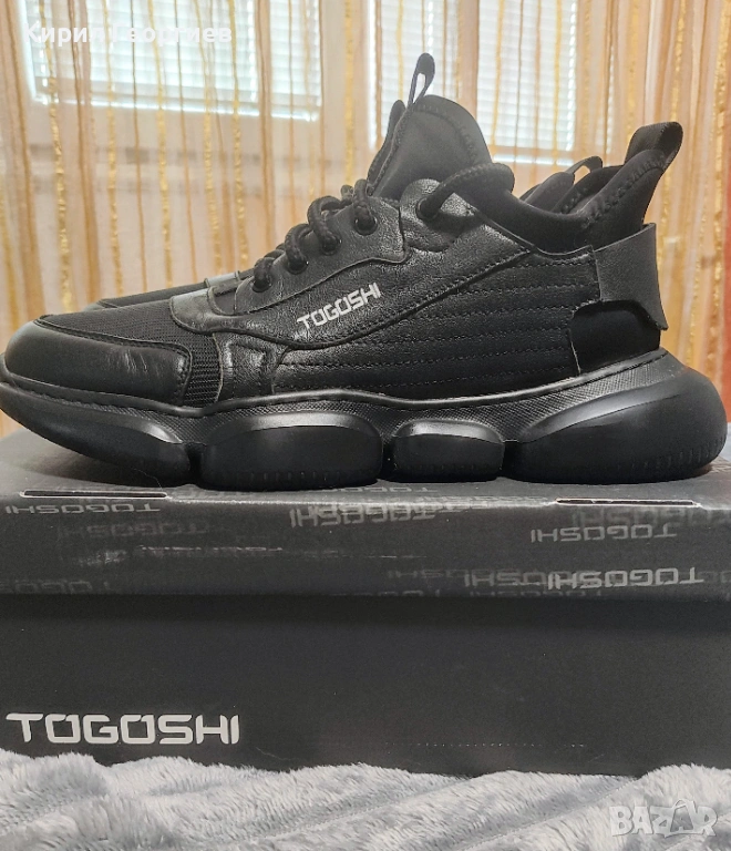 Маратонки от естествена кожа Togoshi, снимка 1