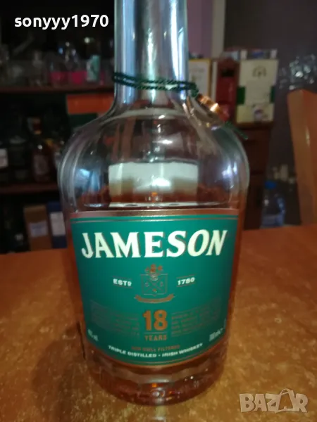 JAMESON 18-СТЪКЛЕНО ПРАЗНО ШИШЕ ЗА КОЛЕКЦИЯ 0303250955, снимка 1