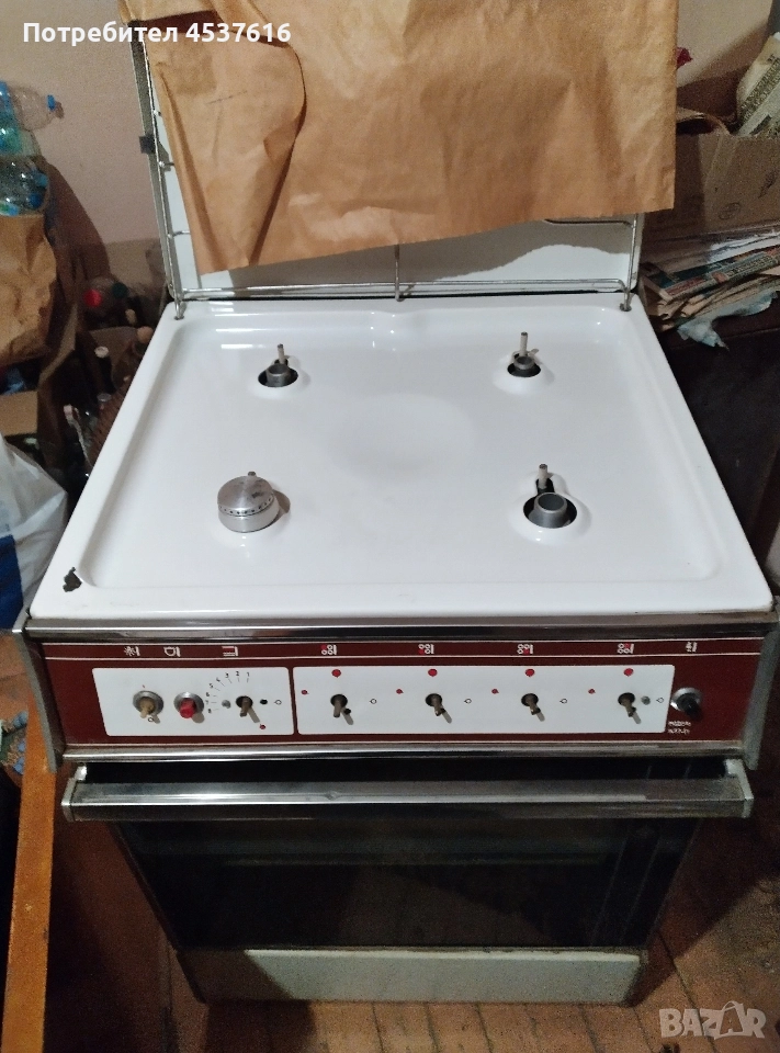 Газова готварска печка Брест/ Gefst модел 1457-01 нова, неупотребявана, снимка 1