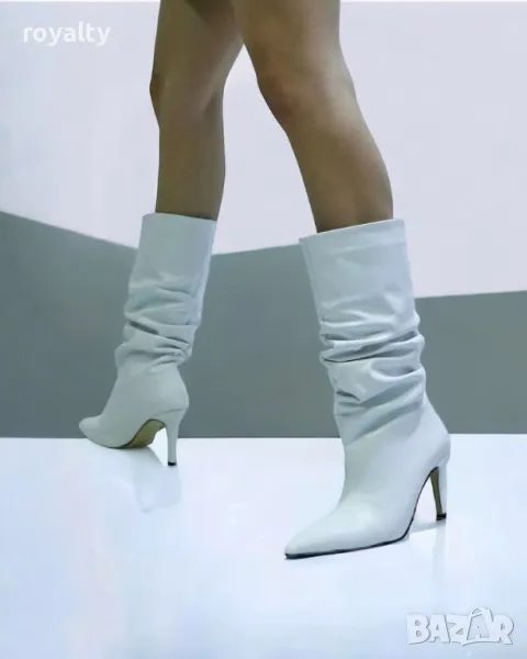 Ботуши на ток - Кожа, снимка 1