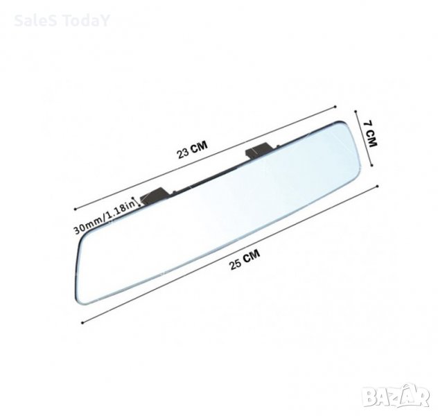 Огледало за обратно виждане, Вътрешно, 250*70*5мм, снимка 1