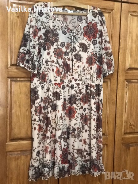 Нова лятна рокля, има голяма еластичност, размер XXL-XXXL, етикета е премахнат, не е носена, снимка 1