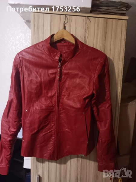 кожено  дамско яке, снимка 1