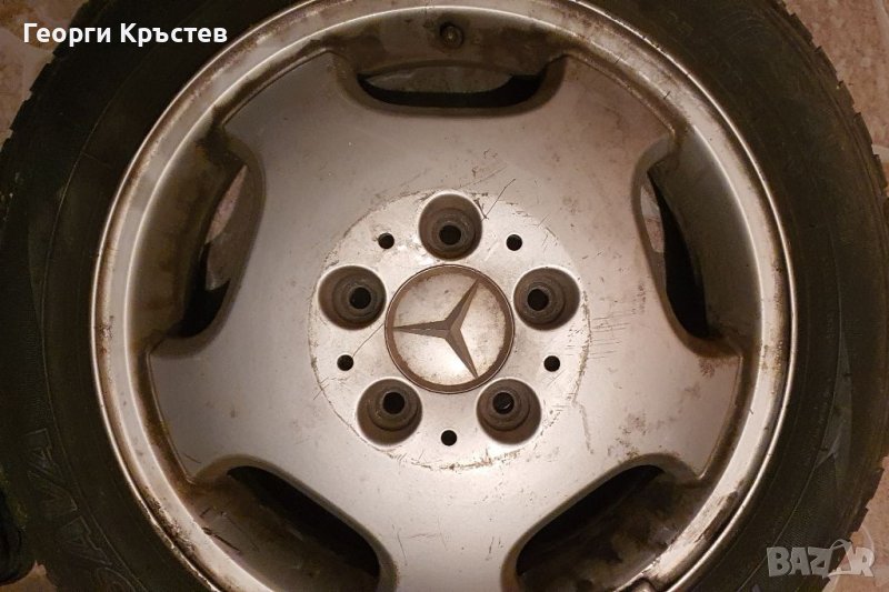 Mercedes джанти(3 бр.-15") с 2 бр. летни гуми SAVA, снимка 1