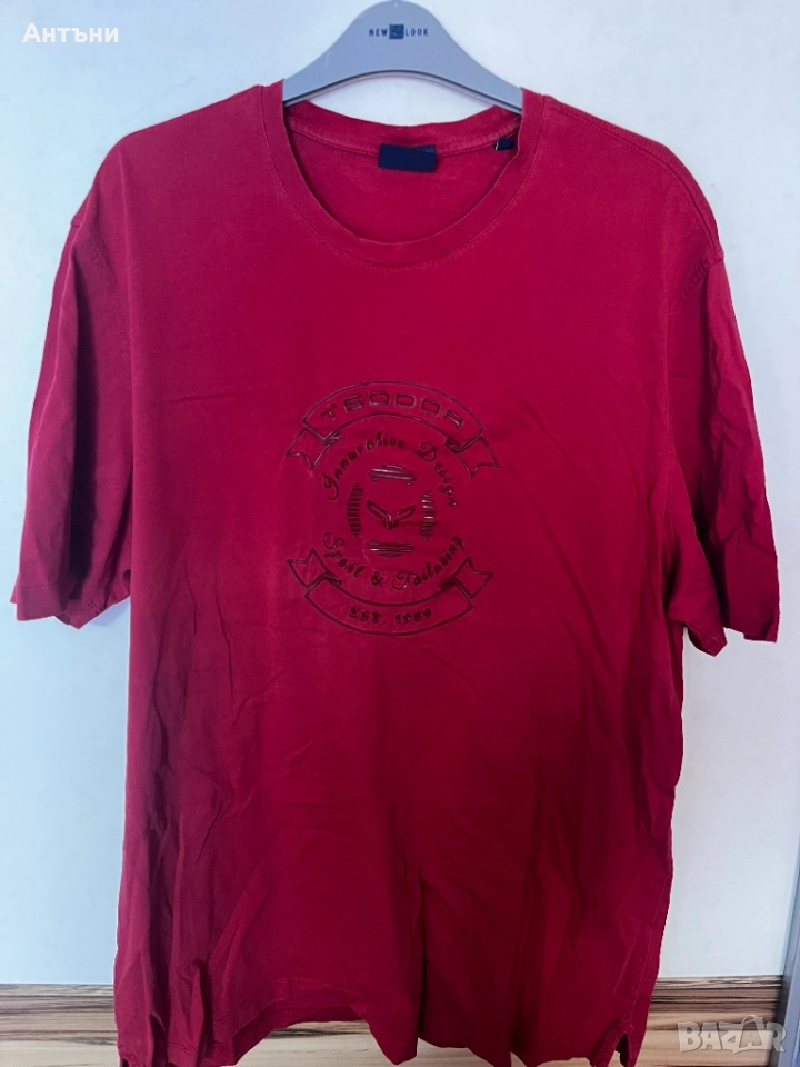 Червена тениска с къс ръкав, снимка 1
