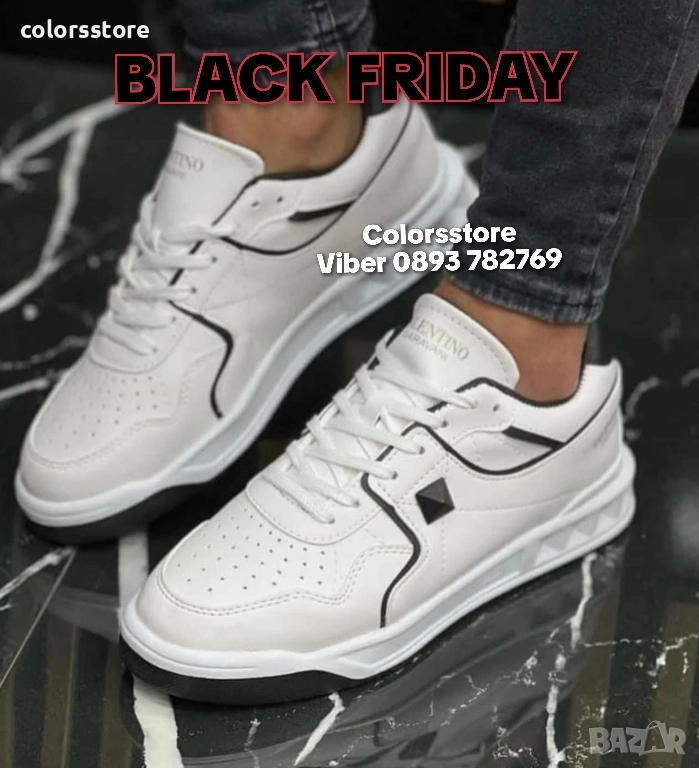 Дамски бели кецове Valentino/BT86t, снимка 1