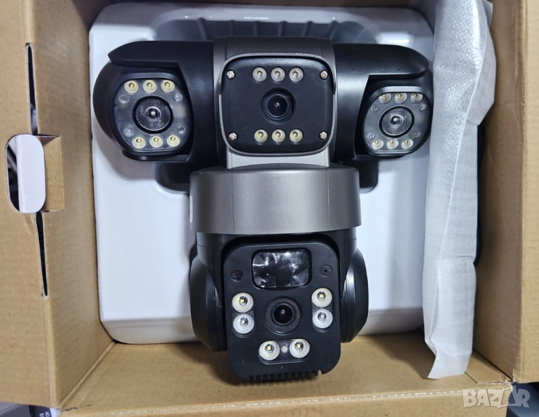 WI-Fi Соларна безжична въртяща камера 12MP работи с WI-FI от рутерa, снимка 1