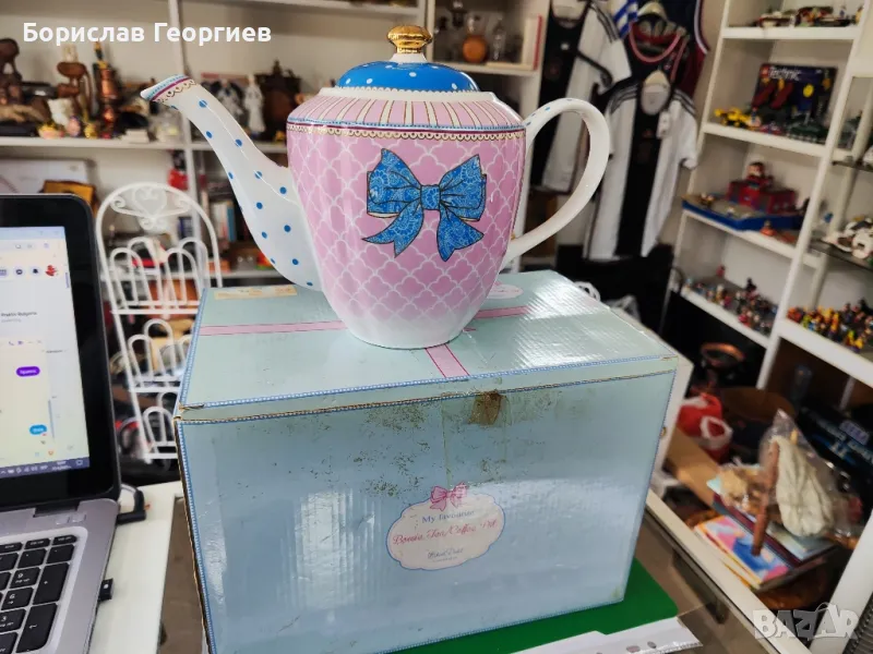 Нов порцеланов чайник, снимка 1