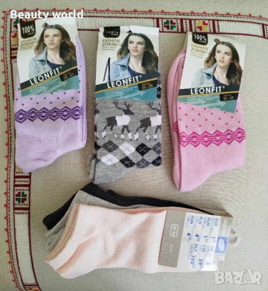 Чорапи 35- 38 размер 6 броя , снимка 1