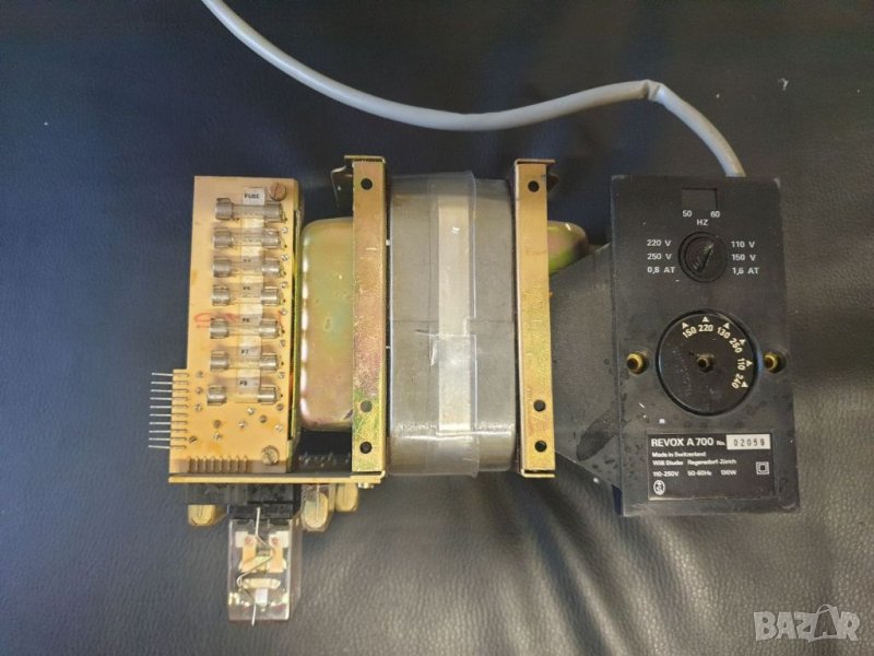 Захранващ траф за ролков магнетофон Revox A700 със захранващата платка. Мултиволтидж., снимка 1