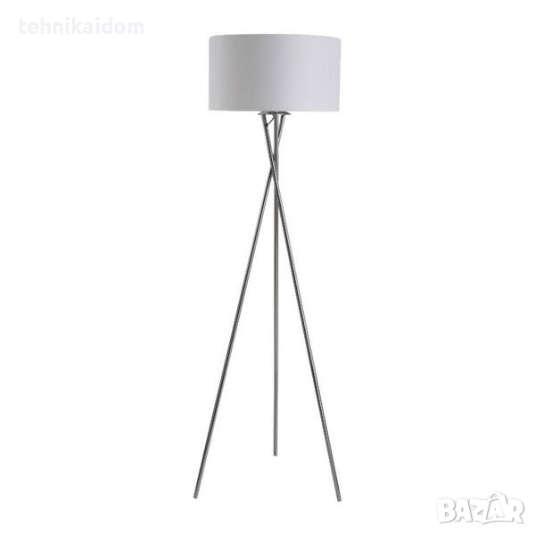Лампа Homcom 48x162x48 cm E27 сребристо бяла, снимка 1