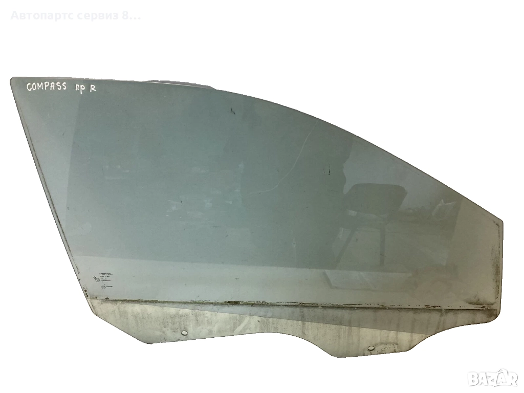 предно дясно стъкло на врата за Jeep Compass 2011 2.2 CRD, снимка 1