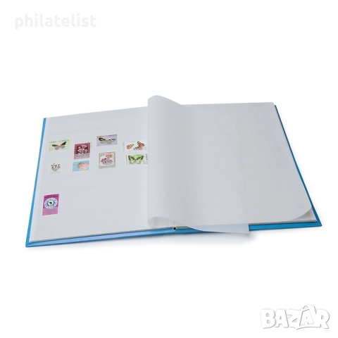 Leuchtturm RETRO - класьор за марки с 8 бели листа / 16 страници А4, снимка 5 - Филателия - 51980882