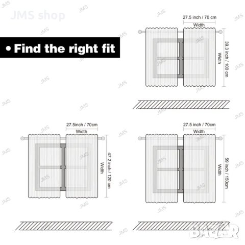 2бр. Полузатъмнени кухненски завеси с кафе елемент, 4цвята, 3размера, снимка 7 - Пердета и завеси - 43803554