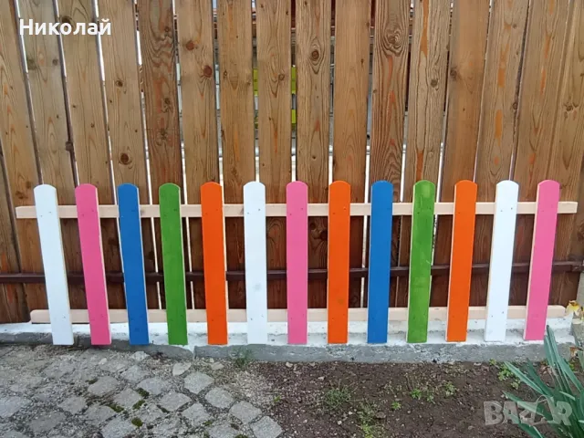 Дървена ограда за детска площадка детски кът дървена декоративна ограда оградка за деца, снимка 6 - Други - 49831594