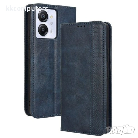 Blackview Color 8 / Oscal Modern 8 Retro Texture Wallet Калъф и Протектор