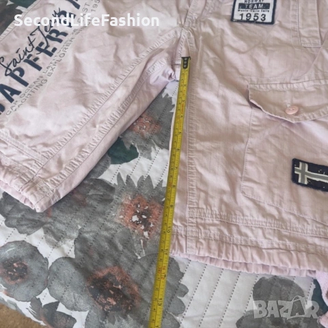 Мъжки карго къси панталони Geographic Norway размер M розови, снимка 4 - Къси панталони - 53583586