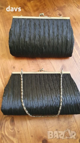 Черна чанта Клъч - Нова - 6 броя, снимка 2 - Чанти - 50802718