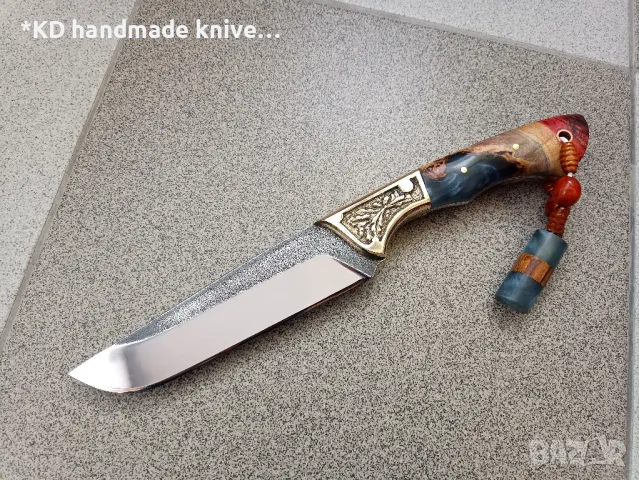 Ръчно изработен ловен нож от N690co стомана KD handmade knives ловни ножове, снимка 3 - Ножове - 47324444