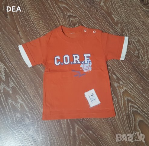 Оранжева тениска 92см-3лв+подарък, снимка 1 - Бебешки блузки - 28778458
