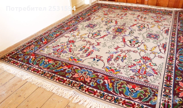 Котленски / Чипровски ръчно тъкан вълнен килим в перфектно състояние, снимка 5 - Антикварни и старинни предмети - 51932689