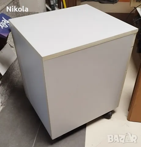 Шкафче за бюро с 4 чекмеджета - контейнер на колела 43,3 /50/60,5см, снимка 12 - Шкафове и рафтове - 48229539