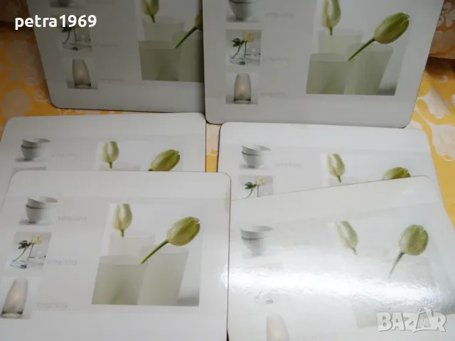 Английски подложки за чинии с корков гръб, снимка 2 - Аксесоари за кухня - 49110217