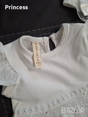 Комплект рокля 68см, диадема и чорапки , снимка 5 - Бебешки рокли - 49540514