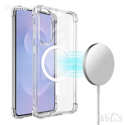 Samsung Galaxy S25 Edge IMAK Силиконов Калъф Candy Series TPU +PC/Clear MagSafe и Протектор, снимка 2 - Калъфи, кейсове - 50614658