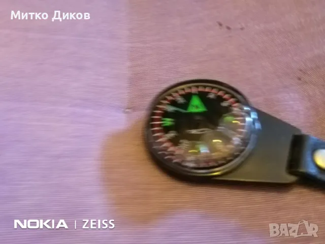 Ключодържател естествена кожа с компас, снимка 2 - Екипировка - 49064653
