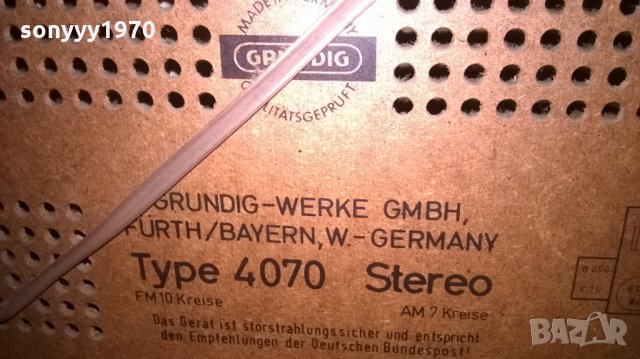 grundig type 4070-tube stereo receiver-made in w-germany, снимка 16 - Ресийвъри, усилватели, смесителни пултове - 27164805