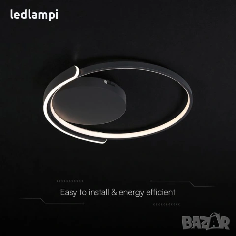 LED Плафониера 50W ф495 3in1 Смяна На Цветовете1 CCT, снимка 4 - Лампи за таван - 49357644