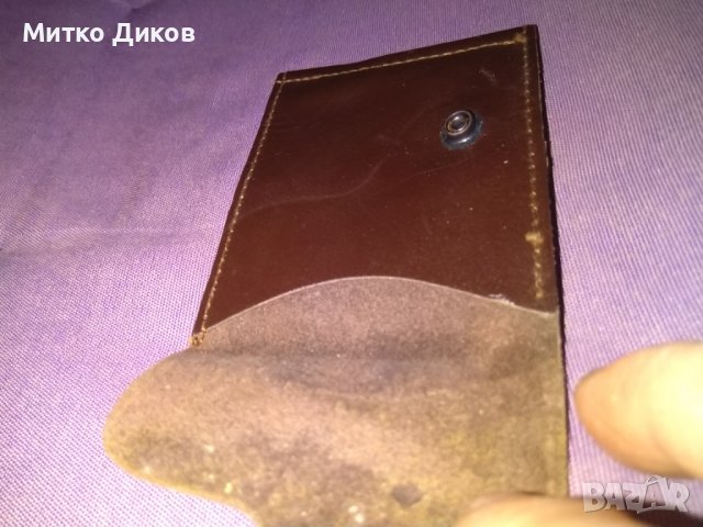 Щипка за пари естествена кожа 100х80мм нова кафява, снимка 6 - Портфейли, портмонета - 40171705