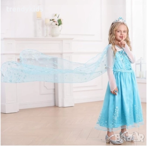 Нова Луксозна Рокля на Елза , снимка 4 - Детски рокли и поли - 49985800