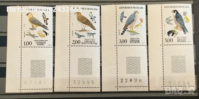 JG19. Франция 1984 ~ “ Фауна. Дневни грабливи птици.”, MNH, **, снимка 1