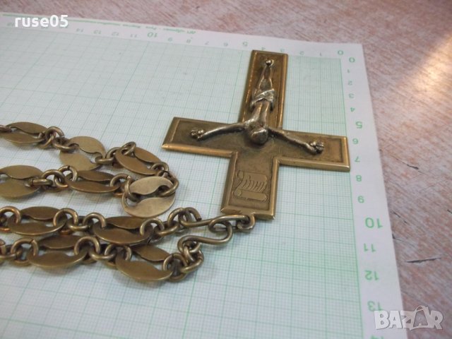 Синджир с кръст и разпятието стари от бронз - 192 гр., снимка 9 - Други ценни предмети - 29073436