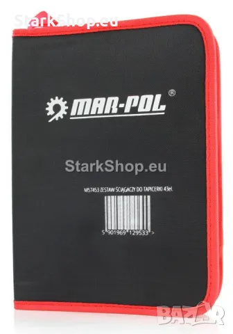 Комплект Инструменти за Тапицерия, Гумени Уплътнения и Лайсни 43 части Mar-Pol – Демонтаж на Интерио, снимка 4 - Други инструменти - 50260944