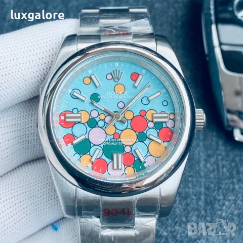 Унисекс часовник Rolex Oyster Perpetual Bubble с автоматичен механизъм, снимка 1 - Мъжки - 43514137